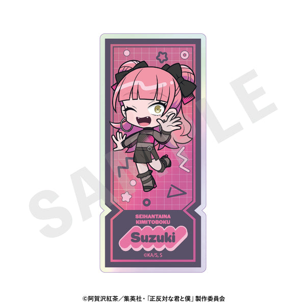 "You and Me: Complete Opposites" Aurora Sticker: Black × Neon Outfit Ver. (Suzuki)
