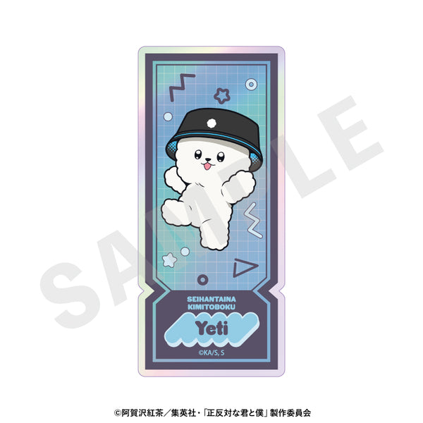 "You and Me: Complete Opposites" Aurora Sticker - Black × Neon Coord Ver. (Yeti)