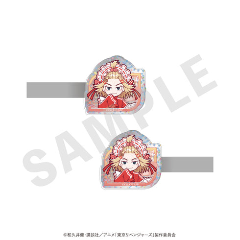 『東京リベンジャーズ』ミニキャラ キラキラアクリルヘアクリップセット メイドジャージver.(佐野 万次郎)