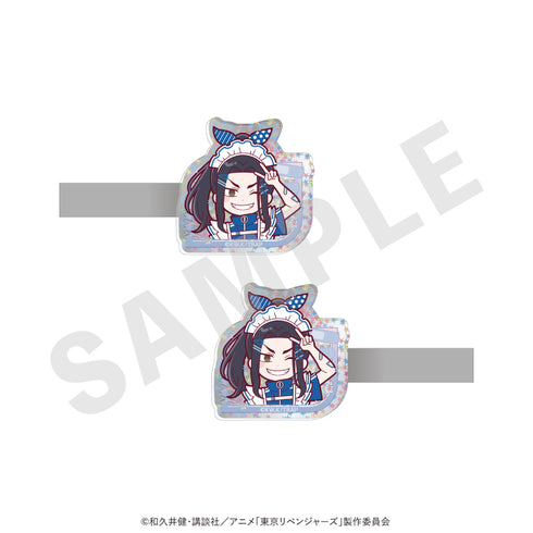 『東京リベンジャーズ』ミニキャラ キラキラアクリルヘアクリップセット メイドジャージver.(場地 圭介)