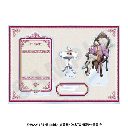 "Dr. STONE" Acrylic Stand with Background: Dialogue Ver. (Gen Asagiri)