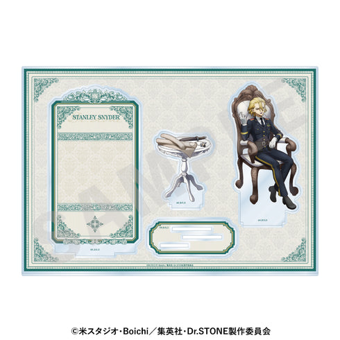 "Dr. STONE" Acrylic Stand with Background: Dialogue Ver. (Stanley Snyder)
