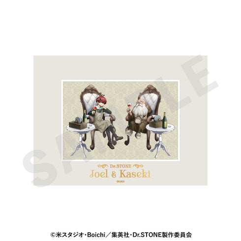 "Dr. STONE" Character Fine Mat: Conversation Version (Kaseki & Joel)