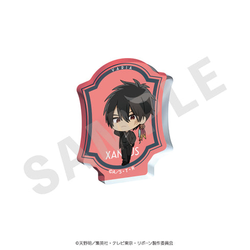 "The Hitman Reborn!" Mini Character Mini Die-Cut Acrylic Block - Black Knit Outfit Ver. (XANXUS (10 Years Later))