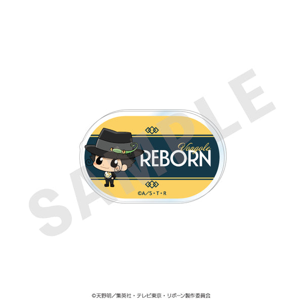 『家庭教師ヒットマンREBORN!』ミニキャラ お名前バッジ ブラックニットコーデver.(リボーン)
