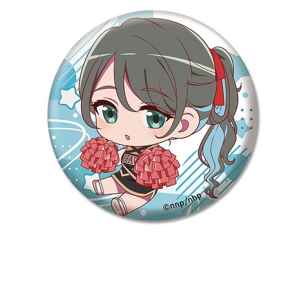 "Get Used to the Greens and Flowers" Flat Girl Pin Badge: Shu Kanzaki
