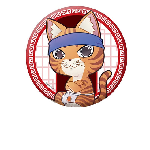 『ラーメン赤猫』ぺたん娘缶バッジ 文蔵