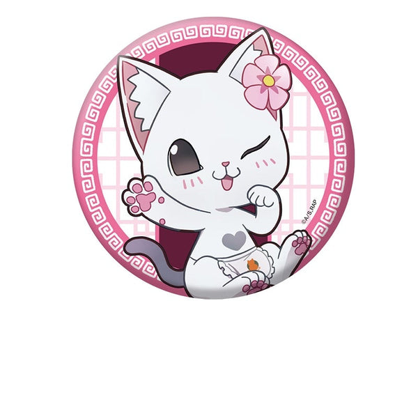 『ラーメン赤猫』ぺたん娘缶バッジ ハナ