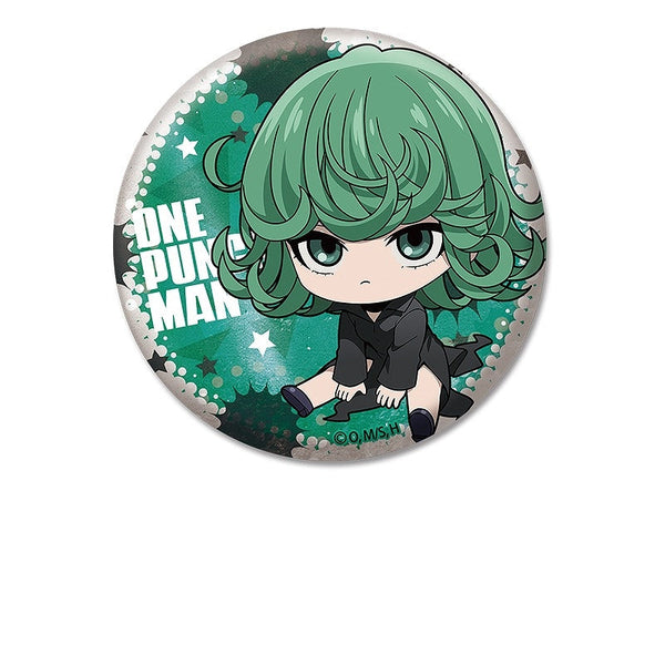 『ワンパンマン』ぺたん娘缶バッジ 戦慄のタツマキ