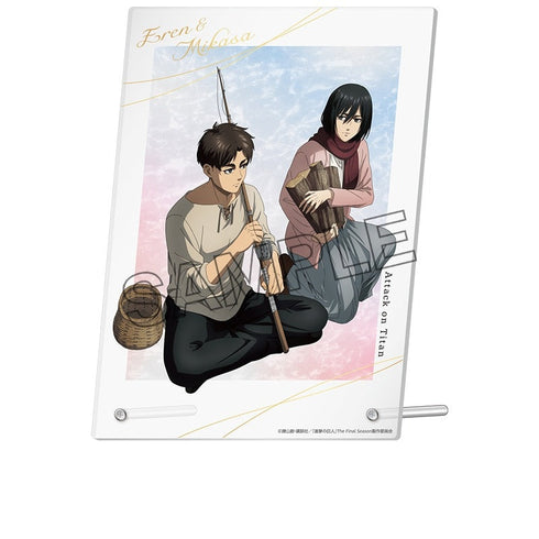 『進撃の巨人 The Final Season』描き下ろしアクリルパネル エレン&ミカサ