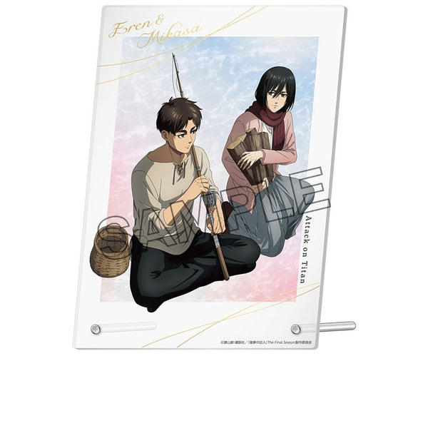 『進撃の巨人 The Final Season』描き下ろしアクリルパネル エレン&ミカサ