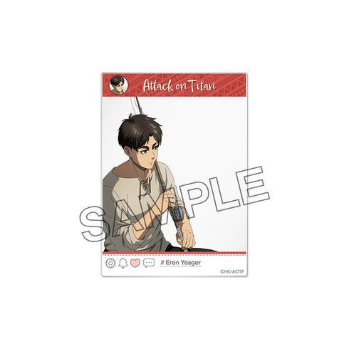 『進撃の巨人 The Final Season』描き下ろしSNS風クリアカード エレン