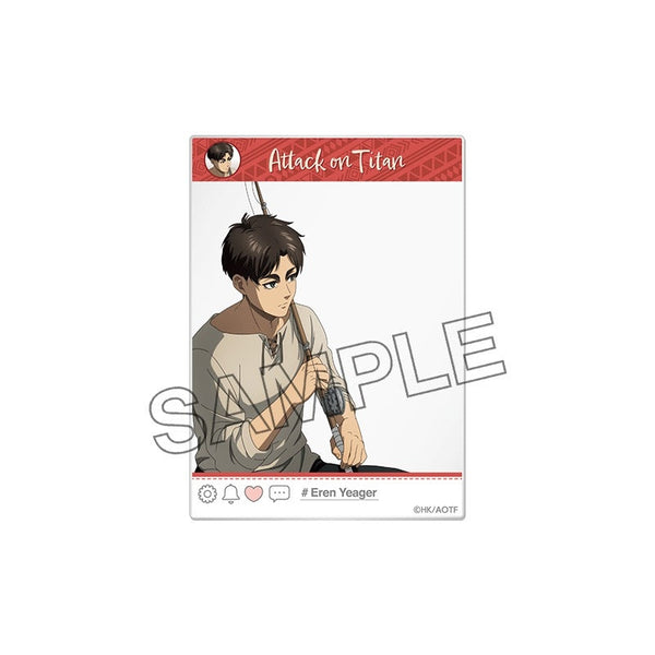 『進撃の巨人 The Final Season』描き下ろしSNS風クリアカード エレン