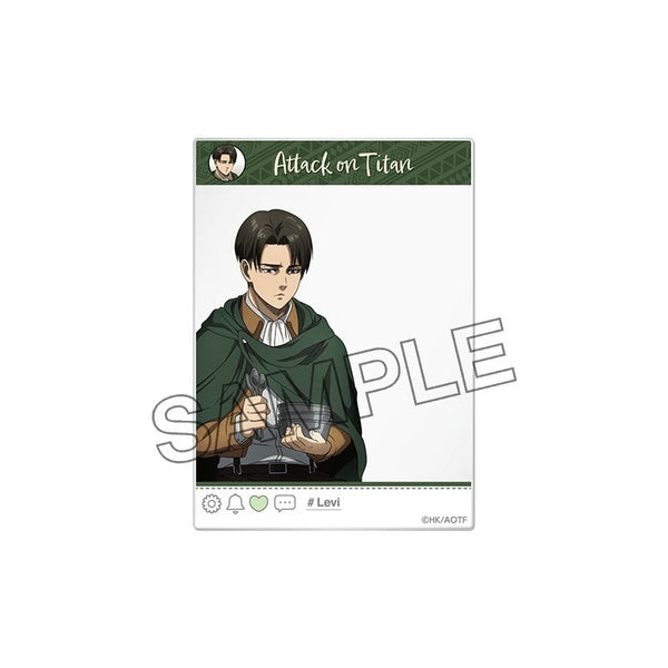 『進撃の巨人 The Final Season』描き下ろしSNS風クリアカード リヴァイ