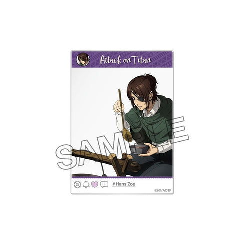 『進撃の巨人 The Final Season』描き下ろしSNS風クリアカード ハンジ