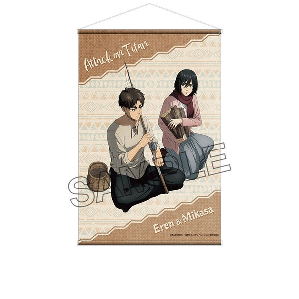 『進撃の巨人 The Final Season』描き下ろしB2タペストリー エレン&ミカサ