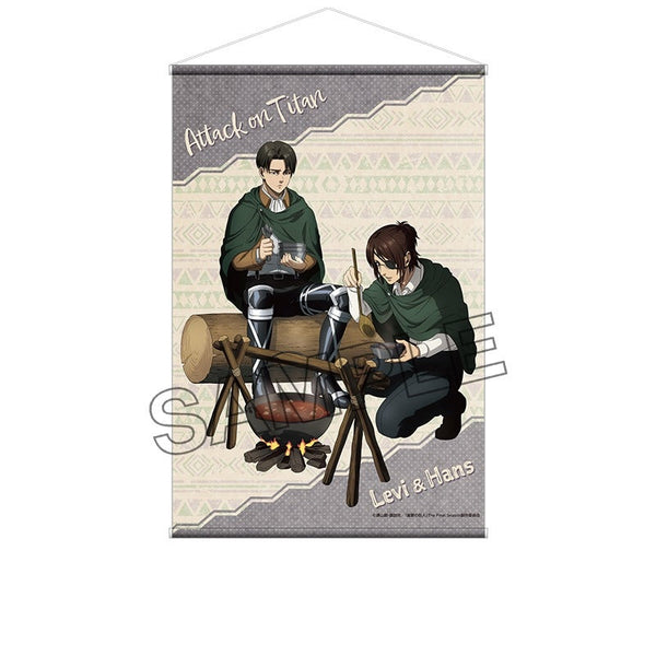 『進撃の巨人 The Final Season』描き下ろしB2タペストリー リヴァイ&ハンジ