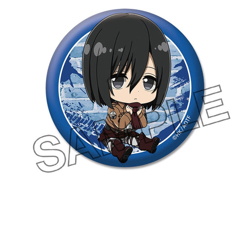 『進撃の巨人』ぺたん娘缶バッジ vol.1 ミカサ