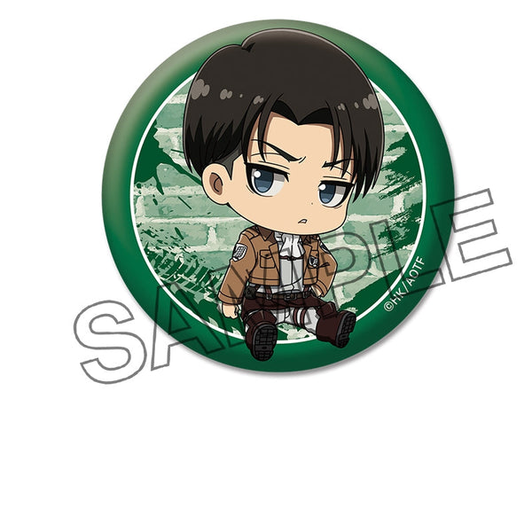 『進撃の巨人』ぺたん娘缶バッジ vol.1 リヴァイ