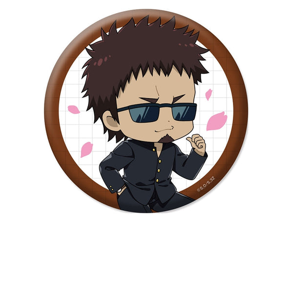 『3年Z組銀八先生』ぺたん娘缶バッジ 長谷川泰三