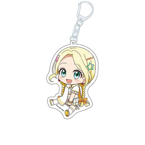 『前橋ウィッチーズ』ぺたん娘アクリルキーホルダー 三俣チョコ(魔法衣装)