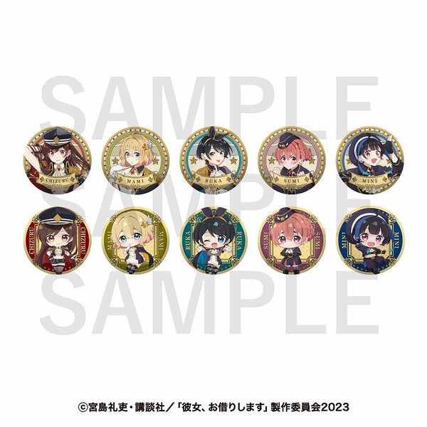 『彼女、お借りします』トレーディングメタリック缶バッジ