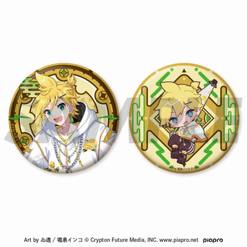 『ピアプロキャラクターズ~ジャパンクスタイル~』ホログラム缶バッジセット(鏡音レン)
