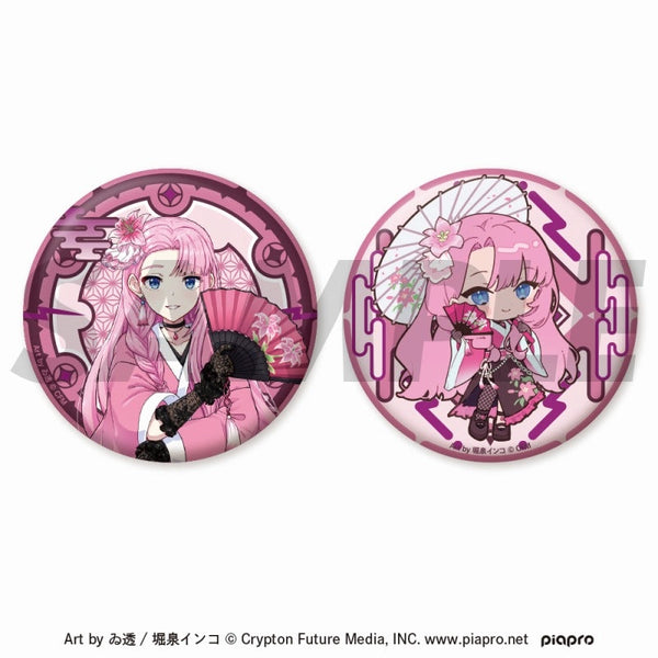 『ピアプロキャラクターズ~ジャパンクスタイル~』ホログラム缶バッジセット(巡音ルカ)