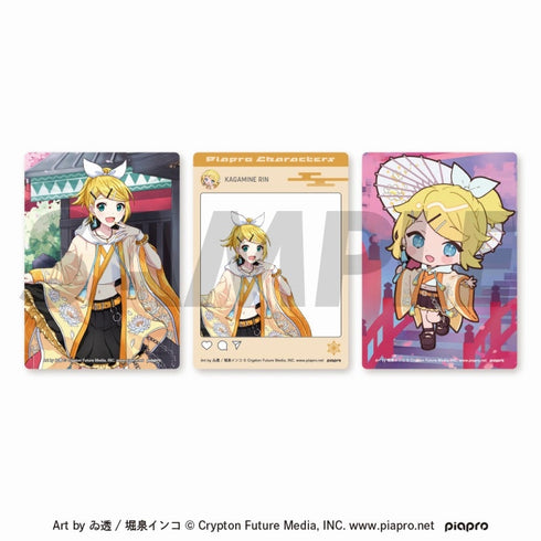 『ピアプロキャラクターズ~ジャパンクスタイル~』ホログラムクリアカードセット(鏡音リン)