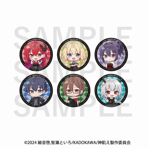 『神は遊戯に飢えている。』トレーディングメタリック缶バッジ【BOX】