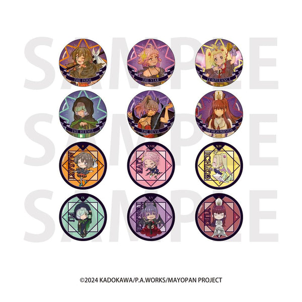 『真夜中ぱんチ』トレーディングメタリック缶バッジ 描き下ろし等身&描き起こしデフォルメ「アルカナ!」【BOX】