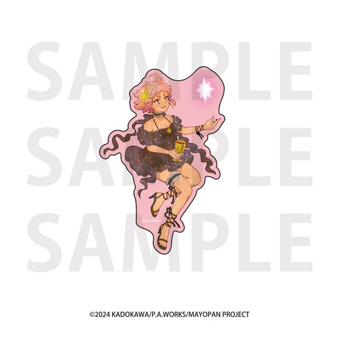 『真夜中ぱんチ』ダイカットステッカーセット 描き下ろし等身&描き起こしデフォルメ「アルカナ!」 12枚セット