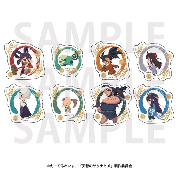 『天穂のサクナヒメ』ダイカットステッカーセット「描き起こしデフォルメ」フレーク8種