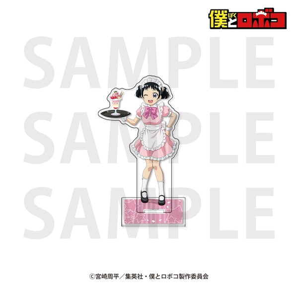 『僕とロボコ』アクリルスタンド 描き下ろし「メイド喫茶!?」蚊トンボ膝ロボコ