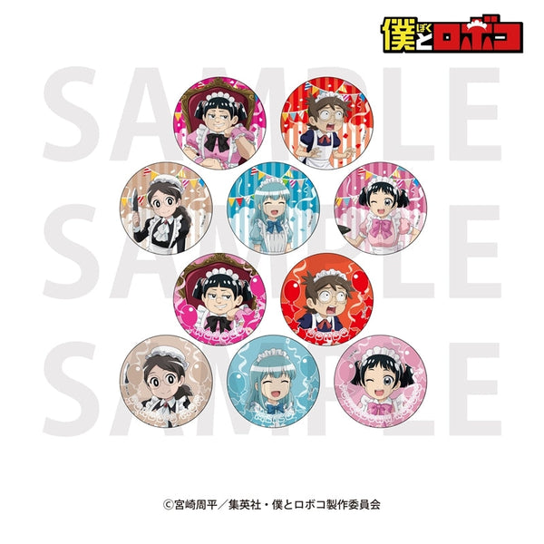 『僕とロボコ』トレーディングメタリック缶バッジ 描き下ろし「メイド喫茶!?」(全10種)【BOX】