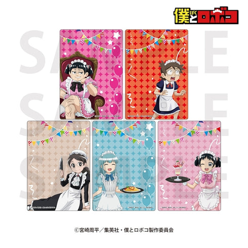 『僕とロボコ』トレーディングクリアカード 描き下ろし「メイド喫茶!?」(全5種)【BOX】