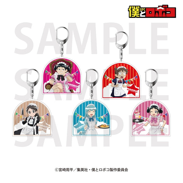 『僕とロボコ』トレーディングホロアクリルキーホルダー 描き下ろし「メイド喫茶!?」(全5種)【BOX】