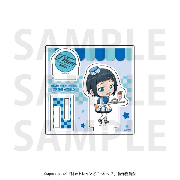 『終末トレインどこへいく?』ミニアクリルスタンド 描き起こしデフォルメ「アメリカンダイナー!」東雲晶