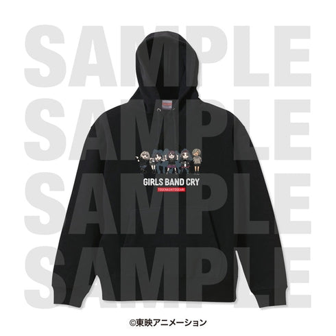 『ガールズバンドクライ』パーカー「描き起こしデフォルメ」 M