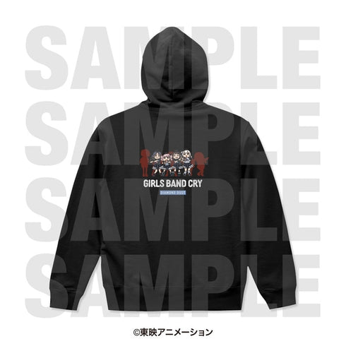 『ガールズバンドクライ』パーカー「描き起こしデフォルメ」 M