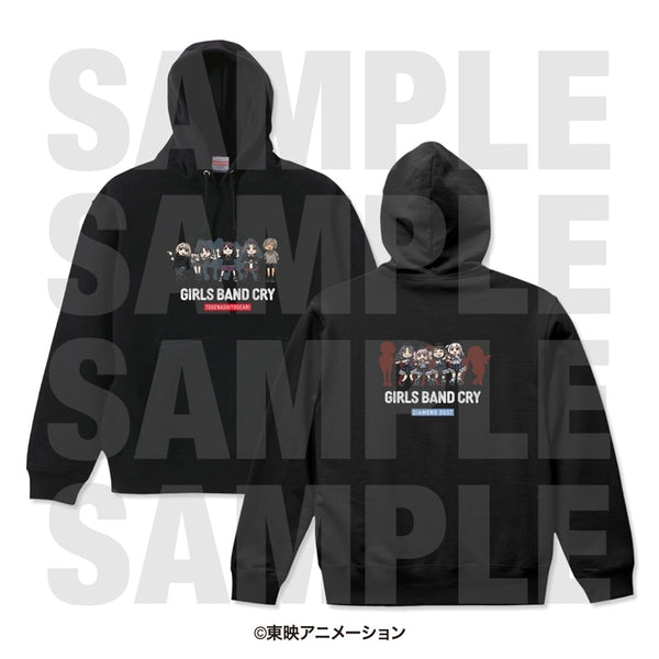 『ガールズバンドクライ』パーカー「描き起こしデフォルメ」 L