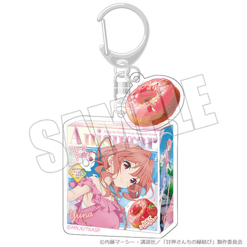 『甘神さんちの縁結び』ドーナツパッケージキーホルダー 雨上がりの青空、夏の入口 夕奈