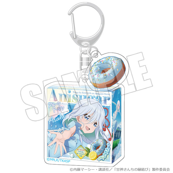 『甘神さんちの縁結び』ドーナツパッケージキーホルダー 雨上がりの青空、夏の入口 朝姫