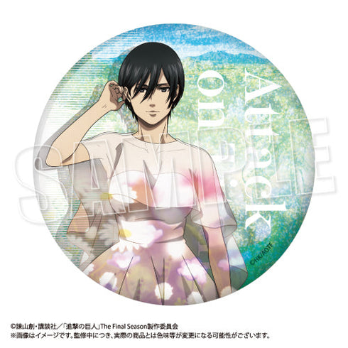 『進撃の巨人』BIGホログラム缶バッジ Reflect Memories Ver. ミカサ