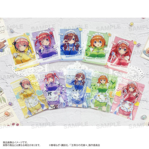 『五等分の花嫁*』トレーディングクリアカード ジャージメイドVer.【BOX】