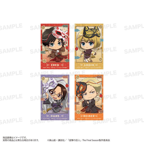 『進撃の巨人』ミニフォトカードセット きゃらほっぴん! 狐面Ver. A