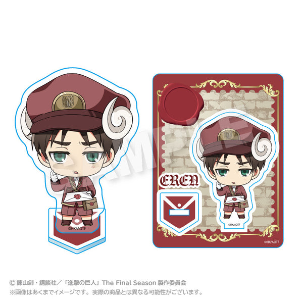 『進撃の巨人』ぷちアクリルマスコット おとどけメェるVer. エレン・イェーガー