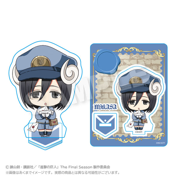 『進撃の巨人』ぷちアクリルマスコット おとどけメェるVer. ミカサ・アッカーマン