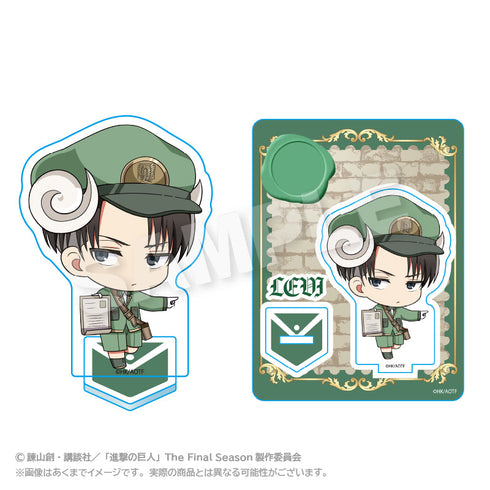 『進撃の巨人』ぷちアクリルマスコット おとどけメェるVer. リヴァイ