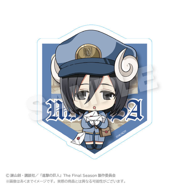 『進撃の巨人』ダイカットステッカー おとどけメェるVer. ミカサ・アッカーマン